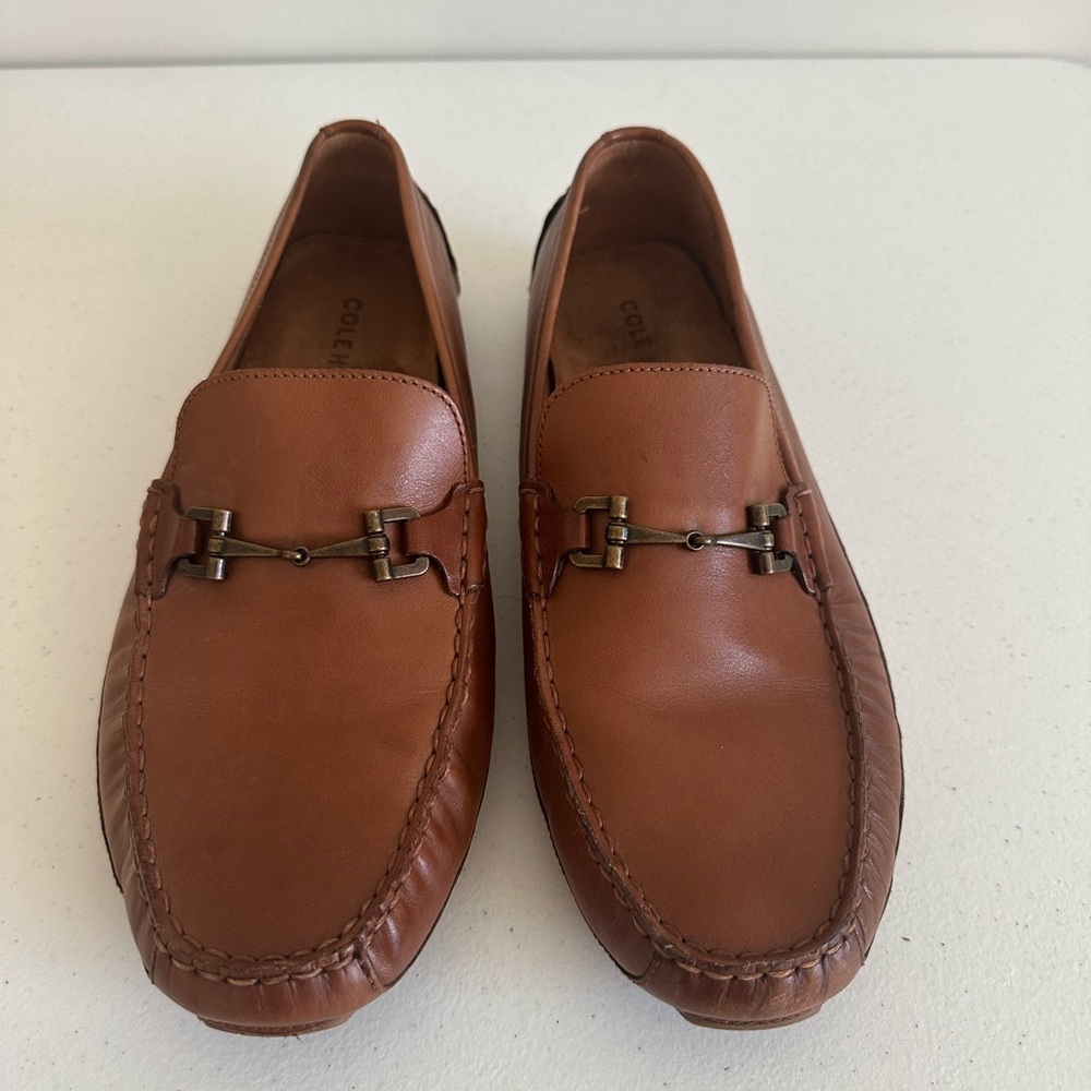Men’s 10.5 Cole Haan Wyatt Bit Driving Loafer British‎ Tan Leather